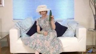 Mature Housewife Fucks A Cucumber