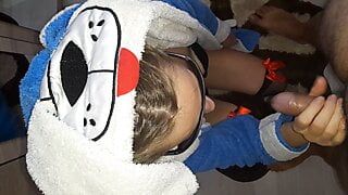 my stepbrother teaches me to suck – porn in Spanish