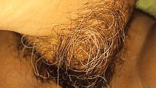 my wife’s hairy pussy and clitoris