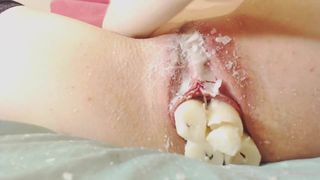 pussy candles and  wax