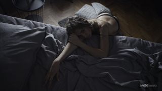 SEXY BABE IN EROTIC LINGERIE AND STOCKINGS TEASING