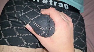 Squeezing my husband’s pulsating cock