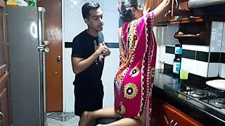 Tasting my stepmother’s rich pussy in the kitchen