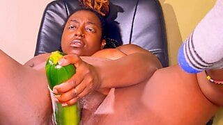 This zucchini stretched nookiescookies pussy open