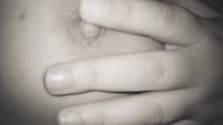 Touching my boobs at midnight