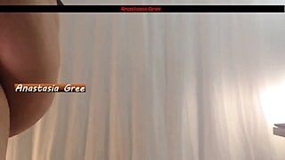 Young student shows what is under her clothes