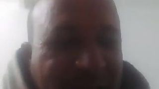 A funny Tunisian couple eating, laughing and kissing