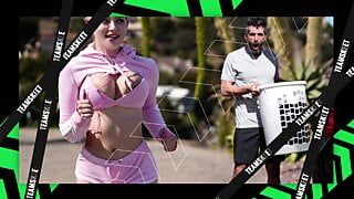 Busty Latina Avoids A Fine For Stealing Lingerie