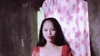 CRISTINE SHOWING SOME OF HER SMALL BREAST AND CLEAVAGE