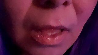 Deep throat gagging crying