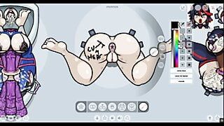 FapWall – Zelda cosplays as DVA and bukkake in the toilet