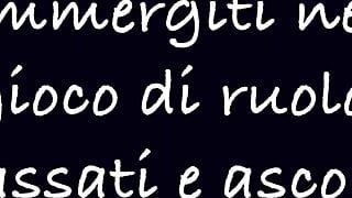 femdom ita,virtual role playing game. Get submissive from your roommate! ep1