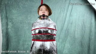 fx-tube com – catsuit with mummification and breathplay