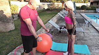 Gymnastik Workout mit Happy End