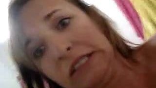 Horny girl strips and masturbate for her boyfriend