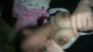 Intense fuck with breastfeeding wife