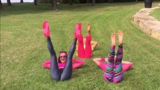 Nina Dobrev opens her legs