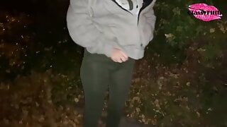 Piss outside in public as it rains