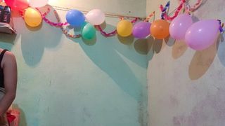 Puja ne birthday par Padosi se Khub chudwai Ghar per koi nah