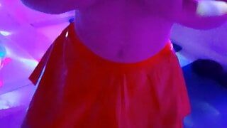 Slut nurse cosplay dancing