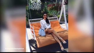 Stephanie Rice flaunts toned legs