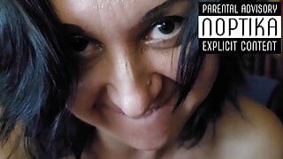 Superblowjob and cumshot in the mouth of the number one Italian slut