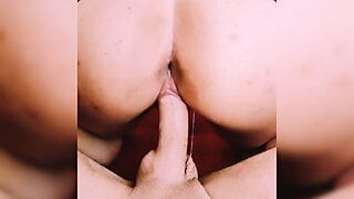 Turkish amateur schoolgirl sits on a dick with her great ass