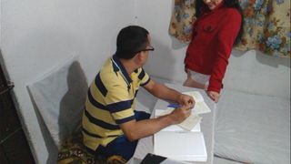 Turning my Indian brother-in-law on at work, he gives me a good blowjob and penetrates my juicy tight pussy