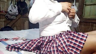 believe it or not…!!! Mexican student gets to fuck with the young literature teacher, full video