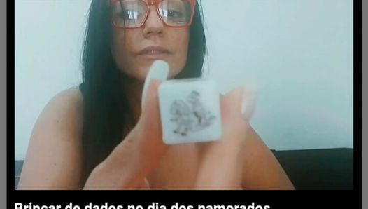 Brincando com dados dia dos namorados