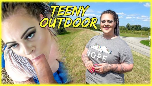 CHUBBY GIRL FROM HAMBURG GERMANY GETS FUCKED OUTDOOR CUMSHOT IN MOUTH