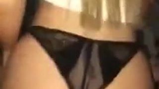 Hot blonde riding dick