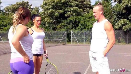 Hot Mom Jess tricked to Fuck by Son’s best Friend after Tennis match