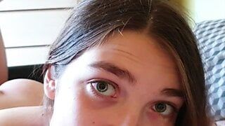 (HUGE CUMSHOT!) Daddy Just Gave Me My Biggest Facial Ever!