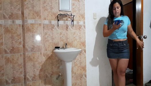 I WAS SEEING MY NEIGHBOR IN SHORT SKIRTS AND Masturbated