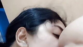 Lesbian licking her girlfriend’s asshole.q