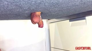 Mistress shaves her slave’s hairy balls