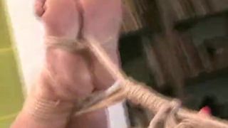 My wife gagged and hogtied