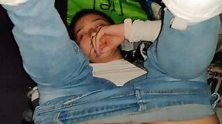 Seducing mom’s friend and filling her with sperm outdoor