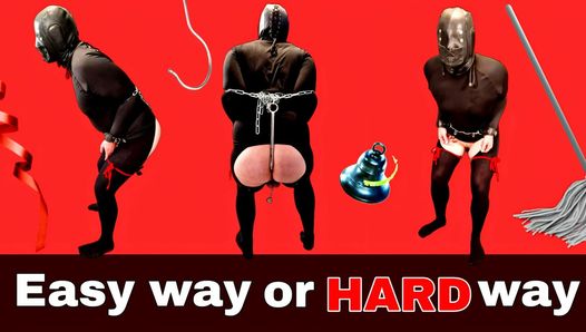 Slave Humbler Femdom Real Couple FLR BDSM Bondage Ass Hook Training Restraints Submissive Milf Stepmom