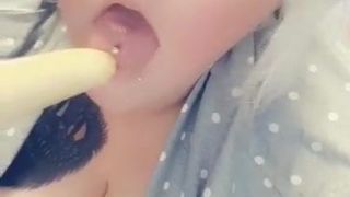 Sucking on my vibrator