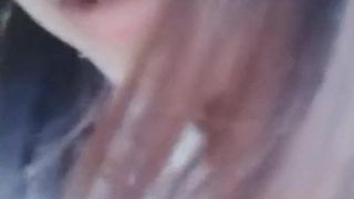 The female anchor asked the fans to spray water after a few