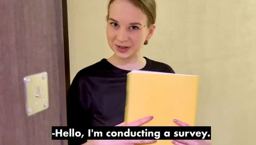 The sex shop courier offered to try a new toy together.