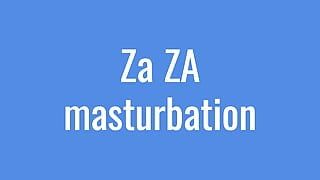 Za ZA masturbation with a big vibrator
