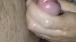close-up handjob cumshot