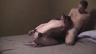 Cuffed and tied girlfriend fucked hard