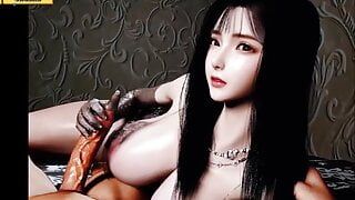 Hentai 3D – 108 Goddess ( ep 73) – Beauty model get big dick