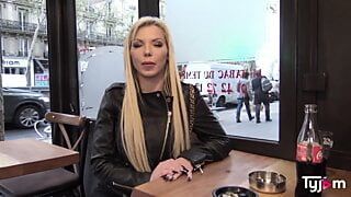 Hot british blonde Barbie Sins fucks hard with a french cock