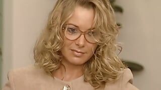 Magnificent blonde babe from Germany gets destroyed by two hard cocks