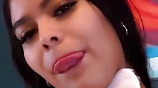 Pink latina bunny fucks herself with a carrot – Ivy Flores